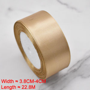 4cm (25 yards/roll) Satin Ribbon Roll Gift Packaging Ribbon Flower Making DIY Holiday Birthday Regal
