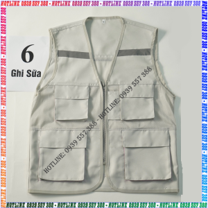 áo ghi lê kỹ sư áo ghi lê 4 túi công nhân áo khoác công trình