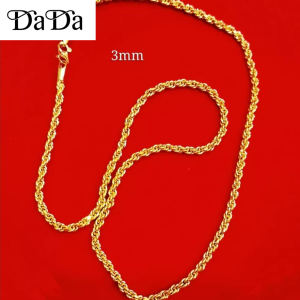 Pawnable 18k Saudi gold necklace mens Chopin M clasp wedding jewelry holiday gift