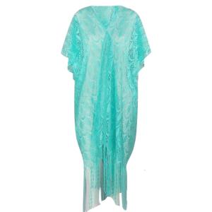 Women Tassels Swimsuit Cover Up Fashion Lace Bathing Suit Cover Up Open Front Long Kimono Cardigans Beach Cover Up