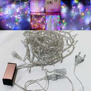 Lampu Natal Led Running RGB/Lampu Tumblr Running/Lampu Hias LED 3 Meter Kabel Putih