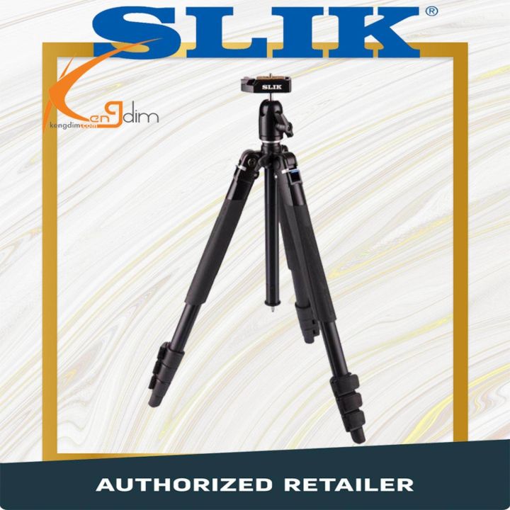 Slik Lite AL420M Tripod with LED Center Column Flashlight Lazada