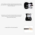 J&D TL AP (ALL POWER) TELECASTER ELECTRIC GUITAR WITH WILKINSON HARDWARE COLOR BLACK (TL-AP/ JACK & DANNY GUITAR/ SEAMUSICIAN). 
