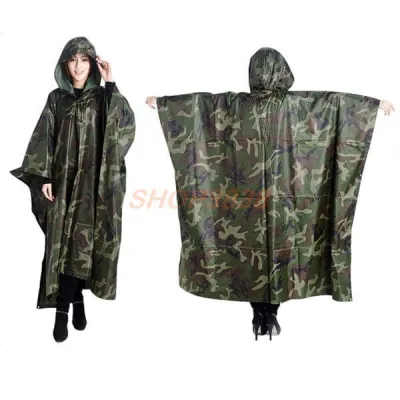 Áo Mưa Cánh Dơi Nhựa Dẻo ( Xẻ Tà ) Rằn Ri Chống Thấm Chống Nước