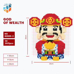 SMY Nano Block CaiShen Fortune God Mainan Anak Bricks Education Toys Balok Susun Puzzle Animasi 3D