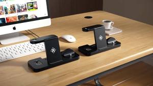 Foldable 6 In 1 Wireless Charger Stand For Samsung S22 S21 S20 S10 Note Galaxy Watch 5 4 Active Buds Fast Charging Dock Station