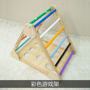 Baby Climbing Frame Toddler Indoor Playground Kids Climbing Gym Wooden Double-Sided Kids Climbing Gym Playground For Kids