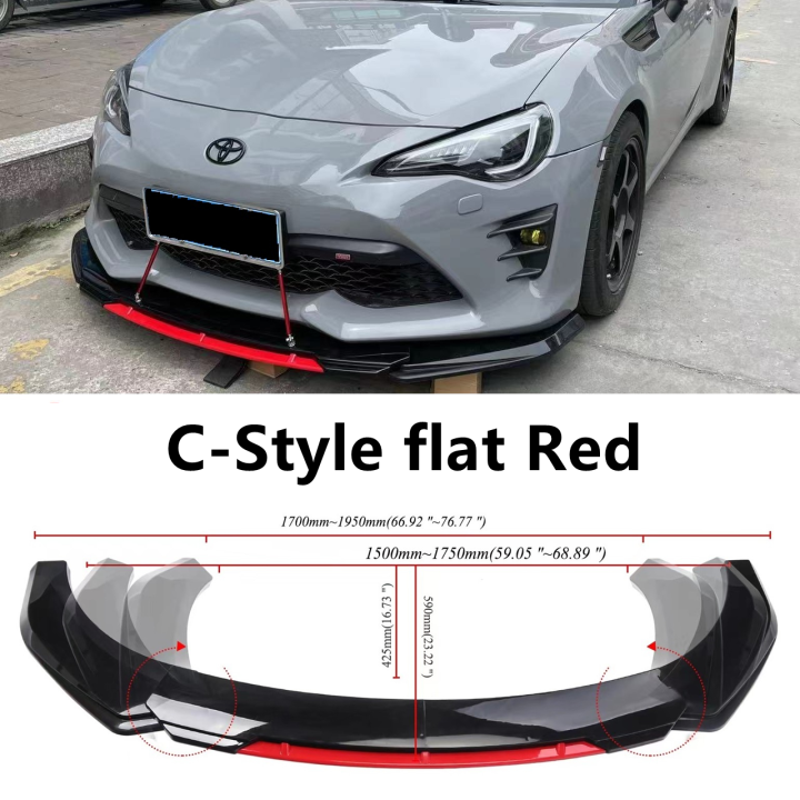 Universal Car Diffuser Adjustable Car Front Bumper Diffuser Lip Spoiler
