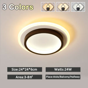 Gogeous 3 Colors Ceiling Light 18W To 33W Living Room Night Light Punch-Free Bedroom Cafe Club Balcony Lamp Bedside Lights Creative Modern Light Center for Ceiling Led Lights