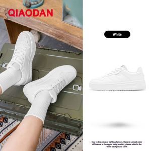 Qiaodan Mens White Sneakers Increase Versatile Lightweight Classic Basic Casual Shoes QXL053252552R