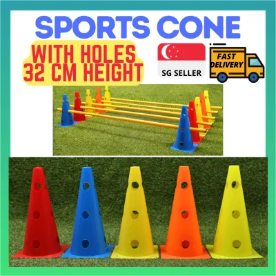 [SPORTS CONE WITH HOLES] SKITTLES MARKING CONES TRAINING MARKER PLASTIC MARKER