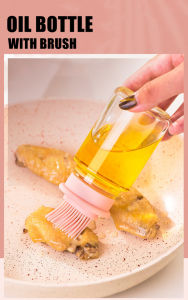 [Ready Stock] Oil Dispenser Bottle with Brush Bekas Minyak Masak Botol 烧烤油刷子