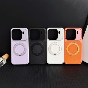 For OPPO Find X9 Pro Case Luxury PU Leather PC Ring Stand Protective Back Cover Case For Find X9 X8 Pro X8 Ultra Shell