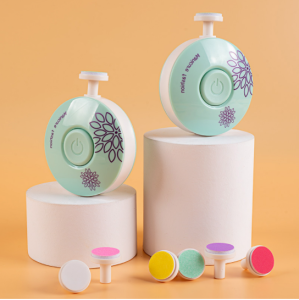 Baby Electric Nail Trimmer with Replaceable Grinding Heads Newborn Nail Polisher Manicure Set Infants Nail File for KidsLow Noise Batteries Included