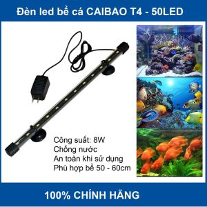 Đèn led bể cá Caibao T4-40LED 6W siêu sáng dùng cho bể 40 - 50cm ( Trắng)