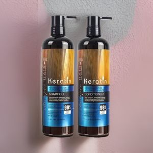 Luxurious SilkenLocks Keratin Smooth Shampoo & Conditioner Set (900ml each) with Keratin Hair Mask Smooth Treatment (1000ml)