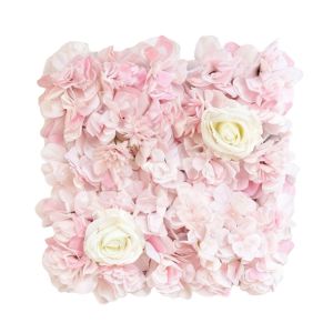 MILDPETAL Multicolor Artificial Rose Flower Wall Background Wall Silk Petals Simulation Flower Panel Creative Photo Props Hydrangea Flower Panel Home Decoration