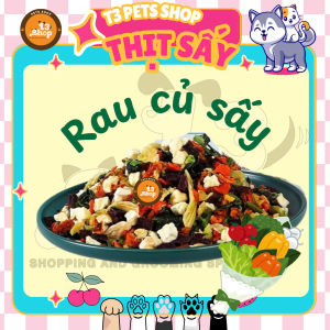 Rau củ salad sấy khô 100gr dành cho thỏ bọsóc chó mèo - T3 PETS SHOP