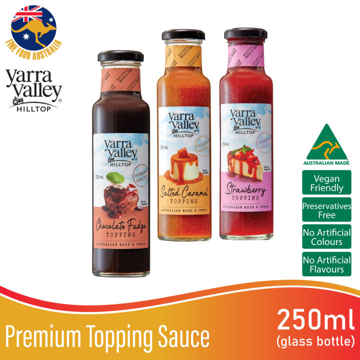 Australia's Yarra Valley Hilltop Premium Dessert Topping Sauce 250ml