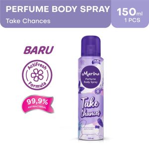 MARINA Perfume Body Spray 150ml - Lets Talk (Pink) - Take Chances (White) - Fresh Start (Tosca)