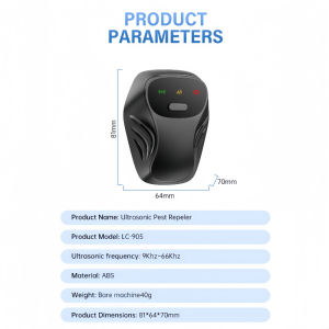 Ultrasonic Pest Repeller 3 Speed Adjustable Harmless For Mice Mosquitoes Roaches Flies Home Use
