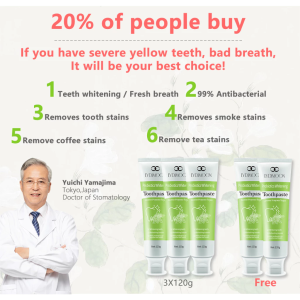 LYDIMOON Probiotics whitening toothpaste 120g Teeth Whitening Remove bad breath and freshen breath Relieve tooth sensitivity