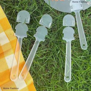 [COD] Home Fashion 5pcs Transparent Mini Fan Handle Portable Small Plastic Fan Handle Replacement DIY Fan Accessories