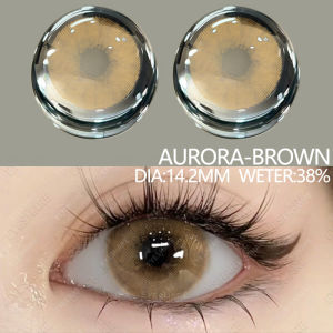 LensFine light-colored lens100°-600° 2 contact lens natural at soft contact lenses Yearly Disposable Libreng pagpapadala sa buong tindahan