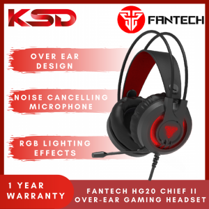 Fantech HG20 Chief II Over-Ear Gaming Headset Headphones with LED Light Built-on Volume Control