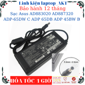 Sạc Laptop Asus AD883020 AD887320 ADP-65DW C ADP 65DB ADP 45BW B-Sạc Asus 19v-2.37A/3.42A-45W/65W vuông chữ nhật chân thường