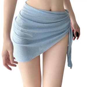 Sheer bãi biển coverup ăn mặc cho phụ nữ Trọng lượng nhẹ Bộ Đồ Tắm coverup với thắt lưng có thể điều chỉnh cho đi biển