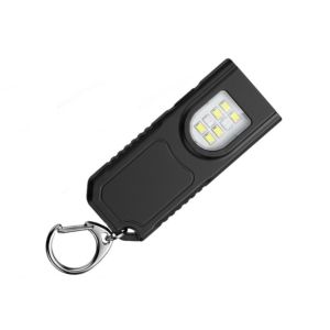 SJJL Nhựa Đèn pin móc khóa Có thể sạc lại Mini Đèn cắm trại Sáng tạo Đa chức năng Đèn làm việc dạng móc khóa Đèn khẩn cấp