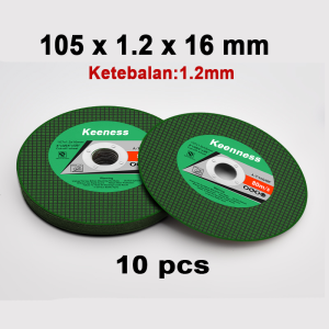 NESO Mata Gurinda Potong 4 inch CW107 x 16 x 1.2mm  1.0mm 0.8mm Batu Gerinda Potong Cutting Wheel Disc  stainless steel cakram pemotong