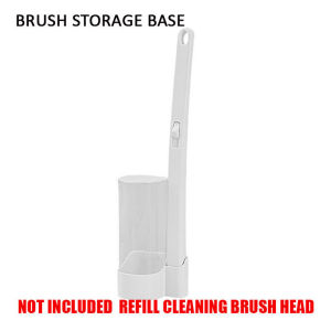 Set Berus Tandas Pakai Buang & Kepala Berus Ganti Disposable Toilet Brush No Dead Angle Wall Hanging Replacement Brush Head Toilet Cleaning Standing Berus Tandas 一次性马桶刷