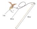 Cat Toy Interactive Feather Teaser Stick Toy. 