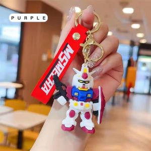 Creative Cartoon Cartoon Robot Gundam Doll Keychain Chain Car Pendant Ornament Childrens Birthday Gift Christmas Gift