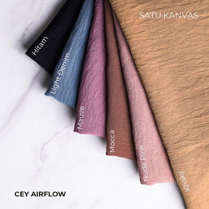 KAIN CRINKLE METERAN  airflow PREMIUM HARGA PERSETENGAH METER / KAIN CRINKLE METERAN CEY AIRFLOW