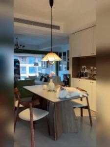 Sintered Stone Solid Wood Stone-Look Dining Table Walnut Dining Table Compact Rectangular Dining Table For Small Homes