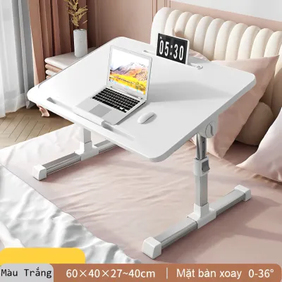 Bàn laptop thông minh gấp gọn nâng hạ chiều cao 4 cấp mặt nghiêng chống gù chân nhôm cao cấp