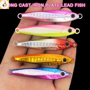 EOY 1PCS New Model Laser 10g 20g 30g 40g 60g Lure Fishing Metal Jig Lure Sea Fishing Metal Jig Lure Bait Long Cast Metal Jig