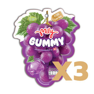 MILY มีลี่ กัมมี่ รสองุ่นเคียวโฮ 70g //เยลลี่ปอกเปลือกได้// เคี้ยวนุ่มหนุบหนับ//พร้อมส่ง