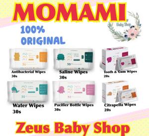 Momami Wipes / Tissue Bayi Antibacterial / saline / water / tooth & gum - tissue basah