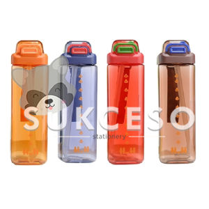 Drink Bottle WB-007 1 Liter Botol Air Minum Motivasi Tumblr Kotak Transparant