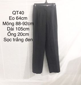Quần Tây Ống Suôn Quần Âu Công Sở Cho Nữ Hàng Si Secondhand Size Ghi Trên Hình