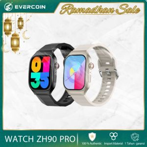 Terbaru Jam Tangan Layar Curve ZH90 PRO Smartwatch EVERCOIN Telfon Bluetooth Olahraga Full Screen