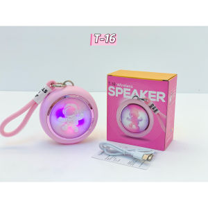 T-16 ลำโพงบลูทูธ ลําโพงบลูทูธไร้สาย ลํา โพงซับวูฟเ ลําโพงมัลติฟังก์ชั่ เบสแน่น TWS สเตอริโอ เชื่อมต่อ 2 ตัว พกพาได้