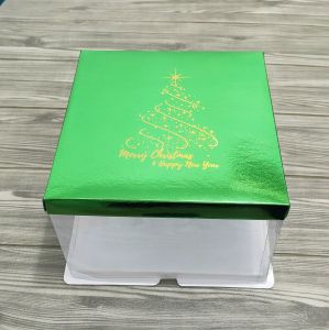 Kotak Kue Tart edisi Natal lapis legit box gift 22-25 x 11-15cm. (1 PACK ISI 2PCS)