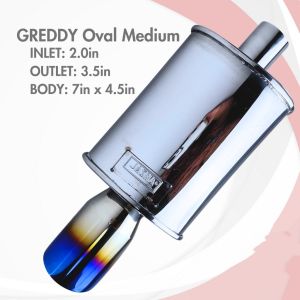 Greddy Supreme Chambered Muffler with Burnt Tip