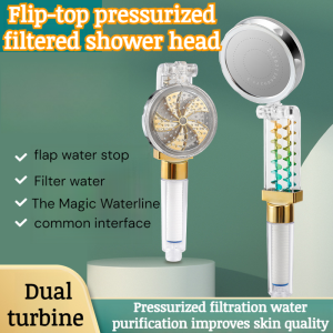 Shower Head Double Screw Folding Shower Handheld Nozzle Booster Shower Head Shower Heads
