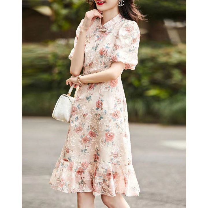 Arofu Batik Dress For Women Batik Cheongsam 2023 Batik Dress Modern ...